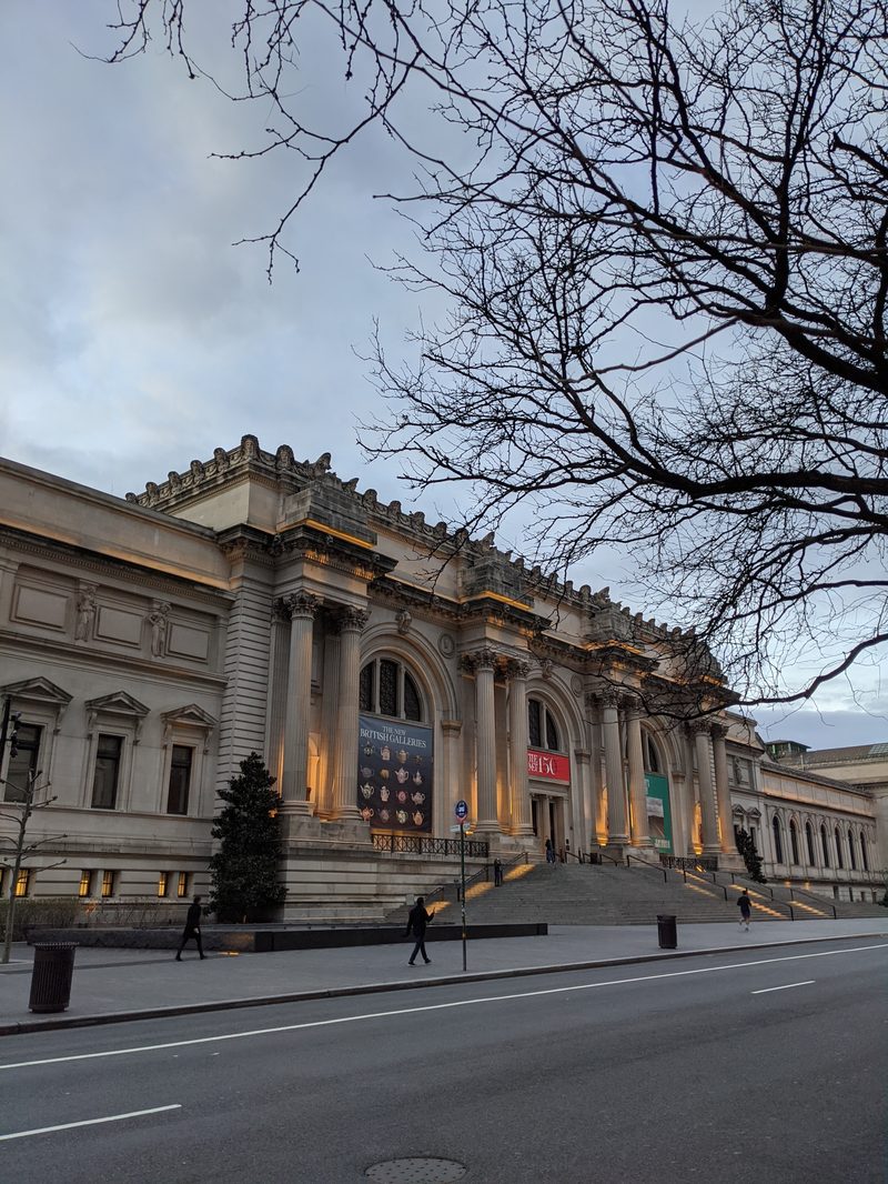 Empty Met Museum during the pandemic